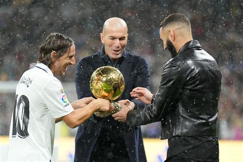 Karim Benzema Real Madrid Star Was Given Ballon D Or By Zidane And Modric