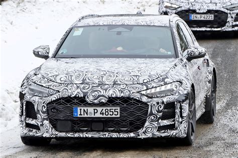 New Audi Rs Avant Phev Spied Will Challenge Mercedes Amg C With