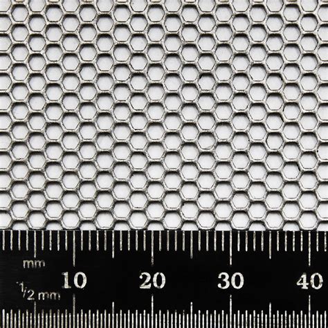 2mm Steel Hexagonal Perforated Metal Sheet 2 5mm Pitch X 1mm Thick