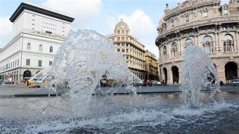 De Ferrari La Fontana Riprende VitaTornano Gli Zampilli Del Risparmio