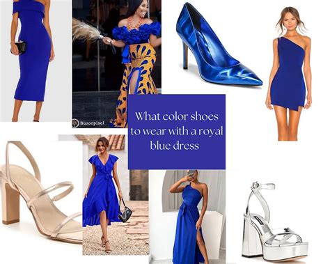 The 8 Best Shoe Colors To Wear With A Royal Blue Dress