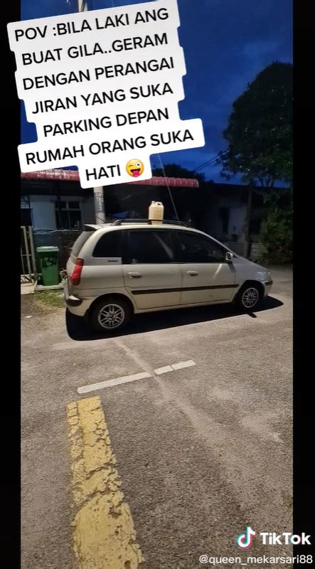 Selamba Parking Depan Rumah Idea Suami Ajar Jiran Degil Buat Netizen