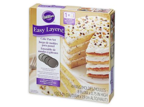 Wilton Cake Pan Easy Layers 20cm 4er Set Cake Masters