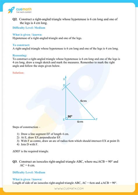 Ncert Solutions Class Maths Chapter Practical Geometry Access Pdf