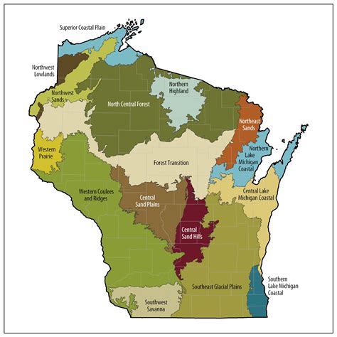 Ecological Landscapes Of Wisconsin Wisconsin Dnr