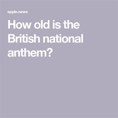 How old is the British national anthem? — BBC History Magazine ...