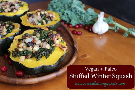 Vegan + Paleo Stuffed Winter Squash