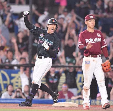 ロッテ・岡大海が32歳の誕生日に決勝タイムリー 「きょうは絶対いい日になると思った」野球デイリースポーツ Online