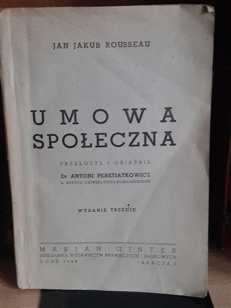 Rousseau Umowa Społeczna Niska cena na Allegro pl Strona 2