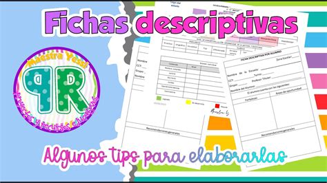 ¡elaboremos Nuestras Fichas Descriptivas Algunos Tips Para Hacerlas