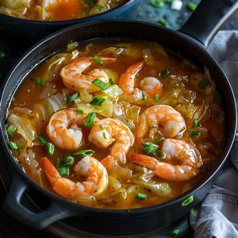 Hearty Prawn And Cabbage Soup Recipe Getfish Seafood