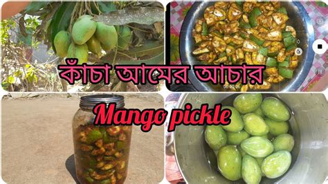 কাঁচা আমের আচার How To Make Mango Pickle Mango Pickle Recipe