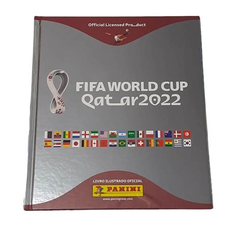 Lbum Capa Dura Prata Oficial Copa Do Mundo Qatar C Boxpanini