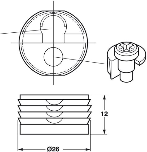 Dc 25 Dowelcam Connector In The Häfele America Shop