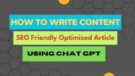 Free Seo Friendly Unique Article Using Chatgpt Blog Article