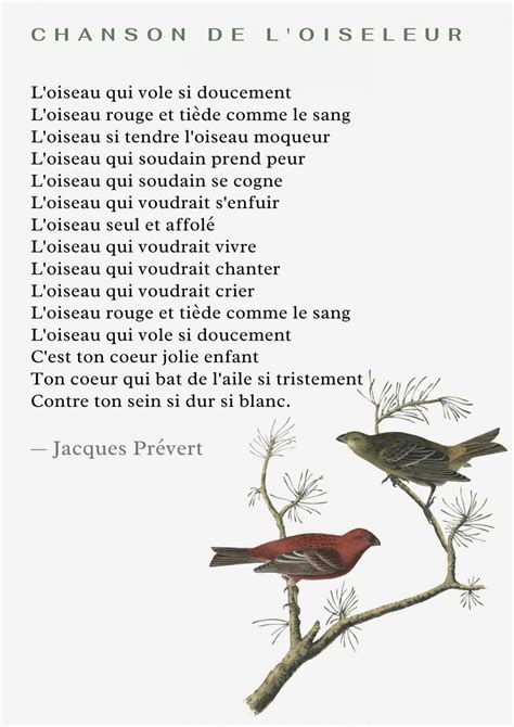 6 Poésies De Jacques Prévert à Télécharger Et Imprimer Gratuitement