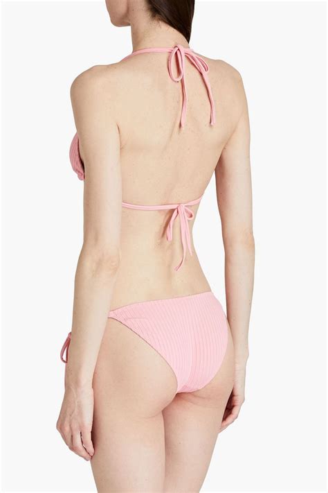 Melissa Odabash Cancun Ribbed Low Rise Bikini Briefs The Outnet