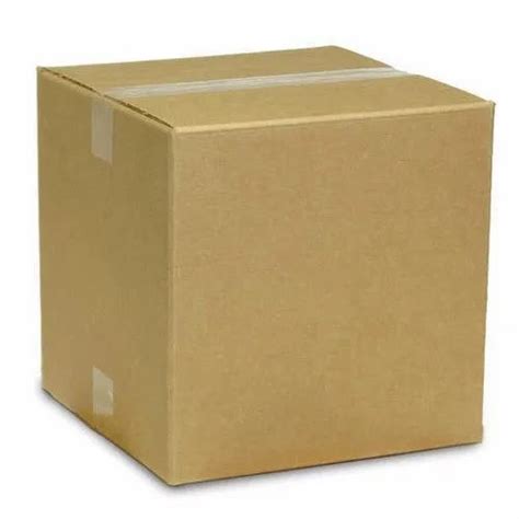 Double Wall 5 Ply Square Brown Cardboard Carton Box Box Capacity 21