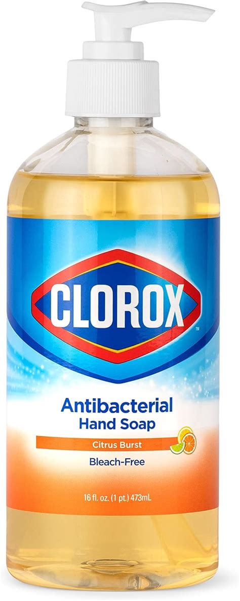 Clorox Antibacterial Liquid Hand Soap Pump 16 Oz Citrus