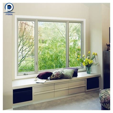 Prima Customized Sliding Casement Awning Aluminum Double Glazing Window