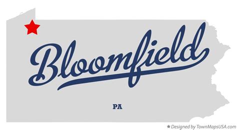 Map of Bloomfield, Crawford County, PA, Pennsylvania