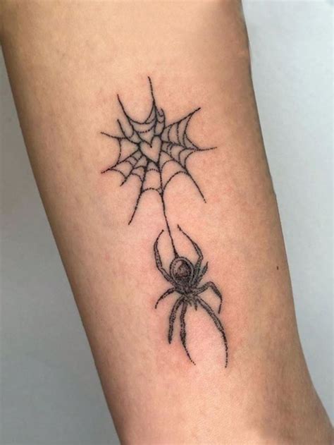 1pc Washable Temporary Tattoo Sticker With Pvc Spiderweb Pattern