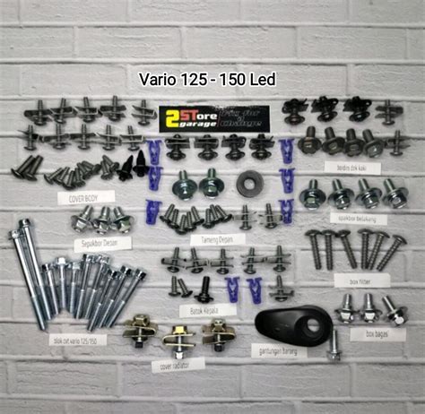 Baut Lengkap Full Body Honda Vario Led Baut Fullset Vario