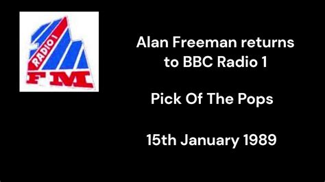 Bbc Radio 1 Alan Freeman Returns To Pick Of The Pops Sunday January