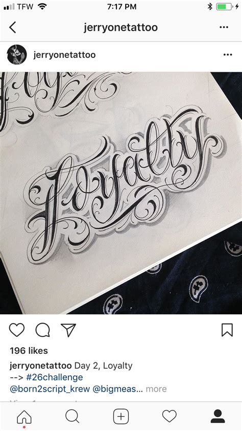 Loyalty Chicano Tattoos Lettering, Tattoo Lettering Design, Graffiti ...