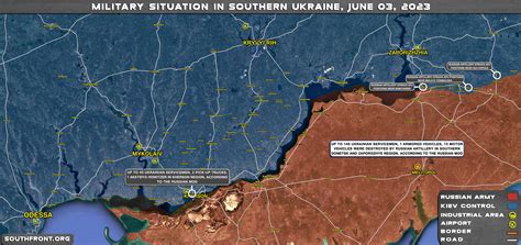 Military Situation In Southern Ukraine On June 3, 2023 (Map Update)