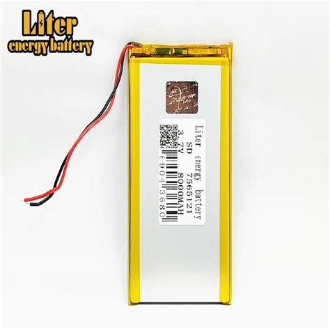 Bater A De Pol Mero De Litio De 3 7 V Y 8000mAh Con Panel Protector