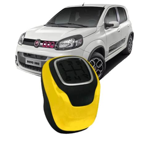 Bola Manopla Cambio Fiat Uno Sporting Mobi Amarelo Shopee Brasil