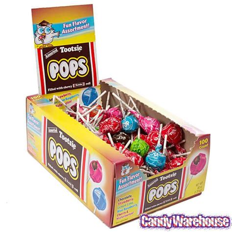 Tootsie Pops - Fun Flavors Assortment: 100-Piece Box | Candy Warehouse