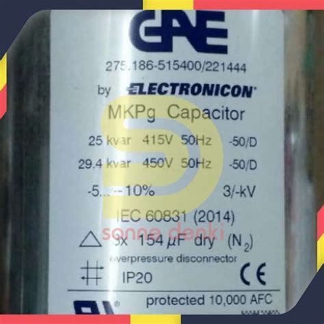 Promo Kapasitor Bank Gae 25kvar 415v Capacitor Bank Gae 25 Kvar Mkpg