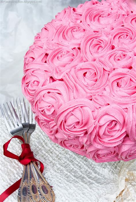 My man s kitchen Pink rose cheesecake cake czyli serowy torcik w róże