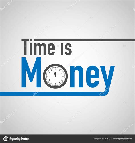 Time Money Clock Concept Stock Vector By Burakowski 221863572