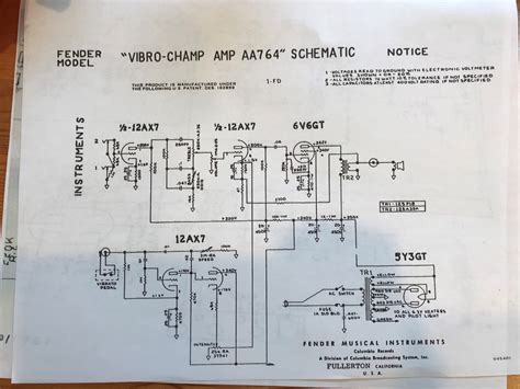 Vibro Champ Reverb Schematic