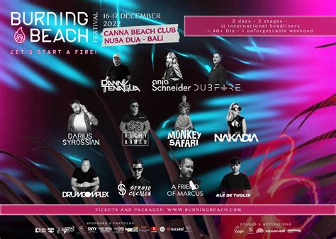 Burning Beach Festival At Canna Beach Club Honeycombers Bali