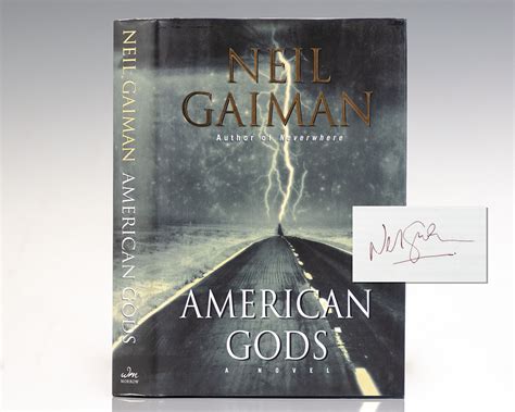 American Gods Neil Gaiman First Edition Signed