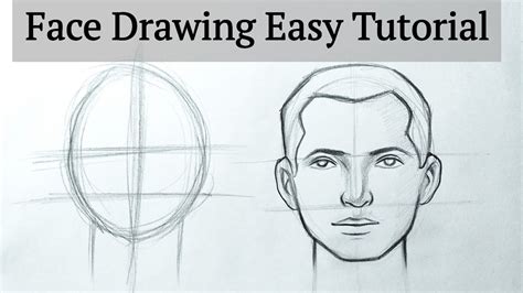 How to draw a Face easy step by step Face drawing boy tutorial for ...