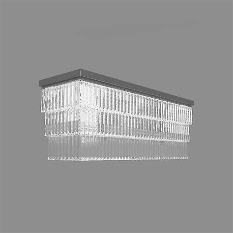 Light Pendant Crystal Rectangular Glass Ceiling Light 3d Model Cgtrader