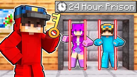 Locking Friends In A 24 HOUR PRISON In Minecraft Minecraft Videos