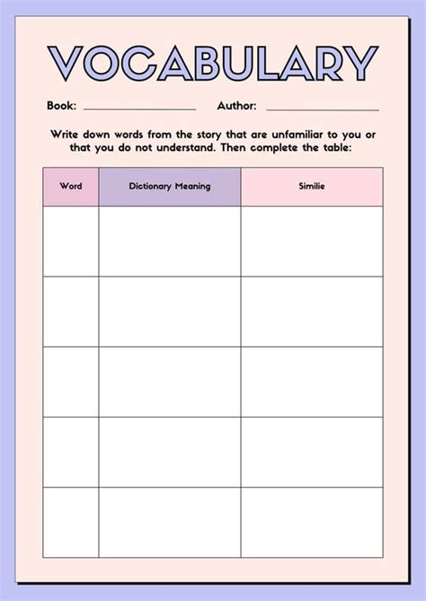 Free Printable Customizable English Worksheet Templates Canva