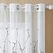 Amazon Top Finel White Sheer Curtains Inches Long Grey