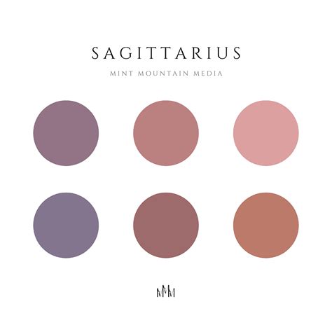 Sagittarius Color Palette Mint Mountain Media