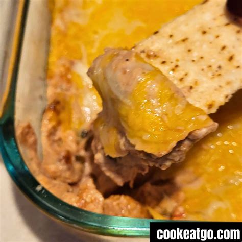 Cheesy Refried Bean Dip Recipe