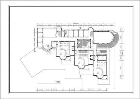 某六班幼儿园建筑设计cad施工图纸幼儿园土木在线