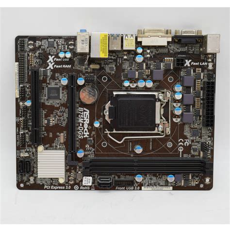 For Asrock B M Dgs Lga Motherboard Intel B M Atx Ddr Usb