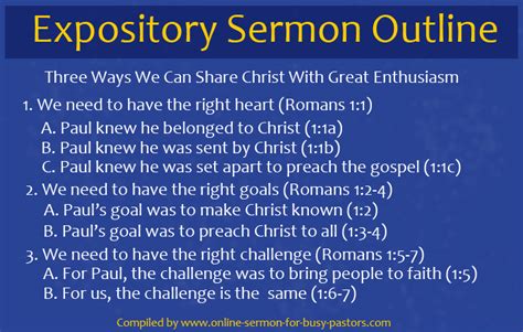 Expository Sermon | Online Sermon For Busy Pastors