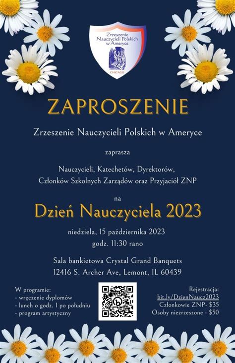 Zaproszenie na Dzień Nauczyciela ZNPUSA ORG